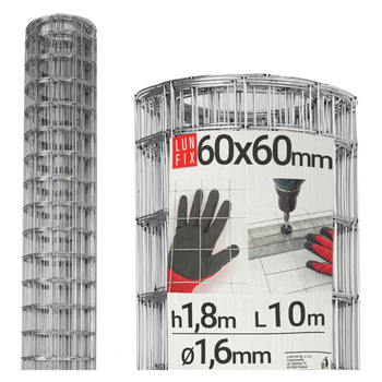 Siatka zgrzew 60*60 fi 1,6mm  1,8 (10mb)