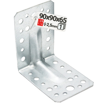 KP1 katownik z przetlocz. 90x90x65x2,5 (1szt.)