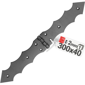 SZO3_0353 Zawias ozdobny 300x40x2,0 (1szt.)