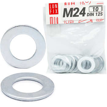 Podkładka okragla ocynk DIN125 M24 10 szt. (1op)