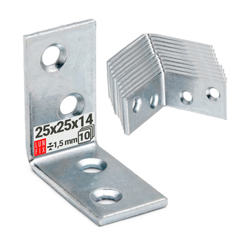 Kątownik wąski 25x25x14x1,5 10 szt.
