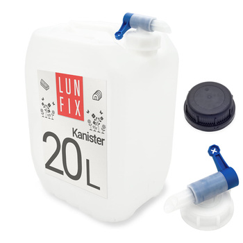 Kanister 20l + KRAN nakrętka (1kpl.)