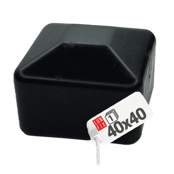 Nasadka na slupek 40x40 "NSK40" czarna (1szt.)