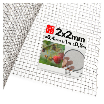 Siatka tkana nierdzewna 2x2 fi 0,4 h1,0 (0,5m2)