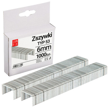 Zszywki, typ 53, 6mm 1000 szt. (1szt.)