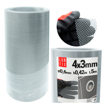 Siatka cieto-ciagn 4*3 fi 0,6mm OC h0,42m (5mb)