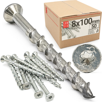 Wkret do gazobetonu stożk 08x100 (50szt.)