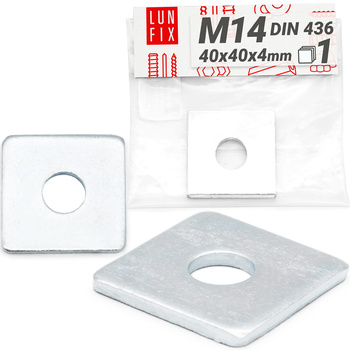 Podkładka kwadrat ocynk M14-50x50x6 (1szt.)