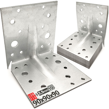 Kątownik z kolcem do montażu 90x90x90x2,5(10szt)