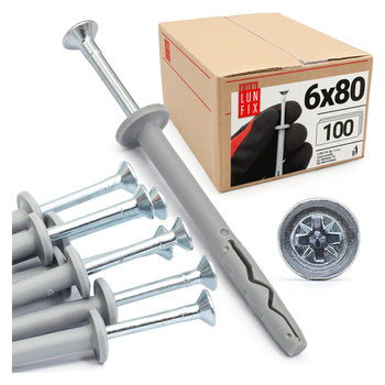 Kołki KOŁN szybkiego montażu 06x080 (100szt) (1op)