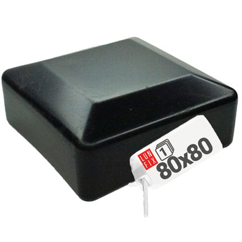 Nasadka na słupek 80x80 "NSK80" czarna (1szt.)