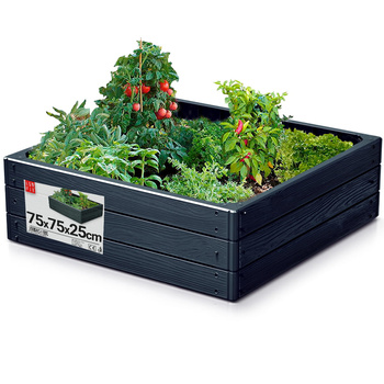 Grzadka wysoka - 75x75x25 - Base Woody - antracyt