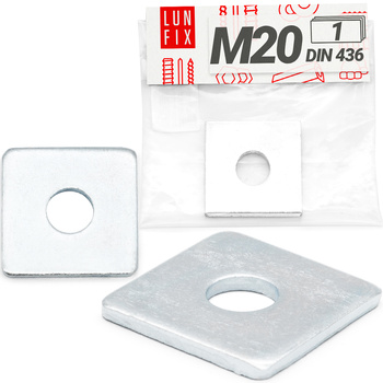 Podkładka kwadrat ocynk M20-60x60x5 (1szt.)