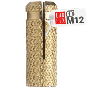 Tuleja mosiężna M12 rozporowa (1szt.)