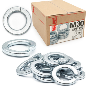 Podkładka DIN 127 M30 Sprężysta ocynk (1kg)