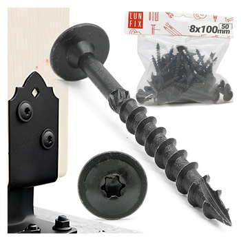 Wkret talerz do slupa 8x100 CZARNY ogn (50szt.)