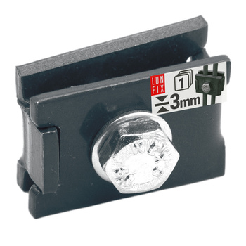 Złączka typu "L" grafit 6X20 mm, NSO6 (1szt.)