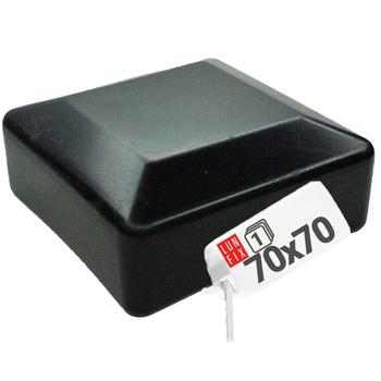 Nasadka na słupek 70x70 "NSK70" czarna (1szt.)