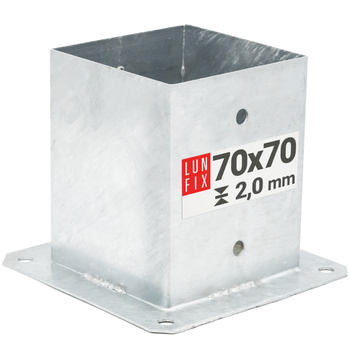 PSP1 Podstawa slupa przykrecana 70x70 (1szt.)