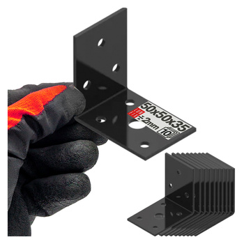 Kątownik montażowy czarny 50x50x35x2 10szt.