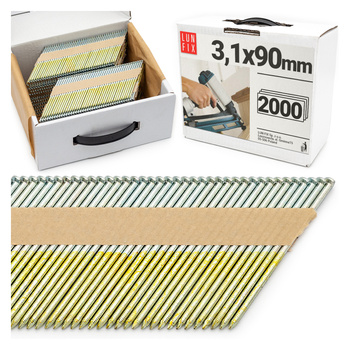 Gwozdzie papier 34st 3,1x90 piersc OC 2000sz (1op)