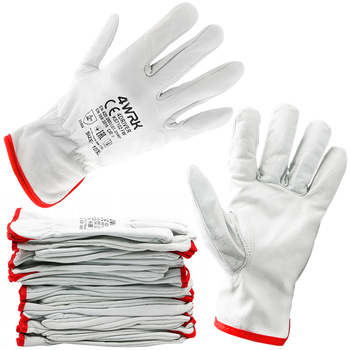 Rękawice robocze kozia skóra XL 12szt (1op)