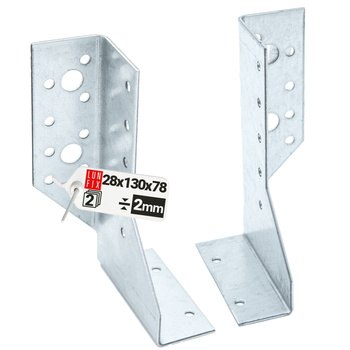 WBD130P Wieszak belki dziel 28x130x78x2 L+P (1kpl)
