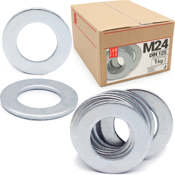 Podkładka okragla ocynk DIN125 M24 (1kg)