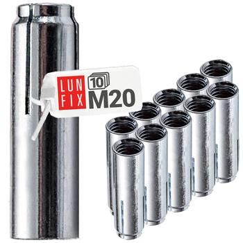 Tuleja stalowa M20 rozporowa (10szt.)