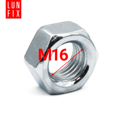 Nakrętka DIN 934 M16 kl 6 ocynk (1kg)