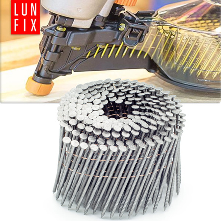 Gwoździe do gwoździarki bębnowej 120mm 3,4x120 pierścieniowe na drucie 1800szt.