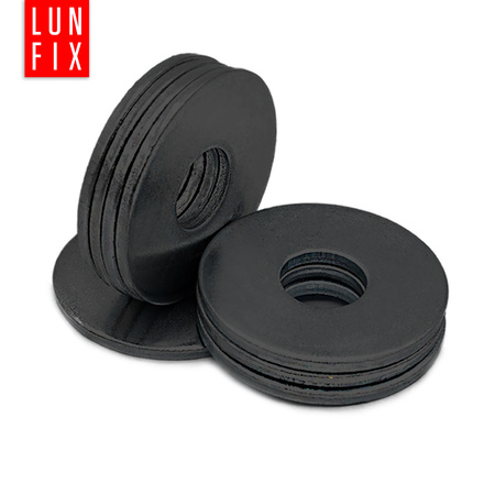 Podkładka okrągła M4 powiększona czarny ocynk DIN9021 10szt.