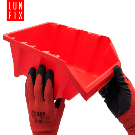 Kuweta warsztatowa czerwona 295x198x133mm 10szt.