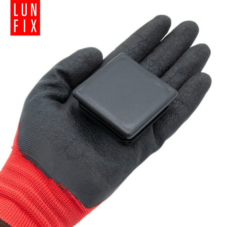 Zaślepka kwadratowa 80x80 nasadka do profili czarna 10szt.