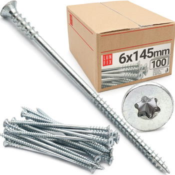 Wkret dystansowy regul. 6x145 (100szt.)