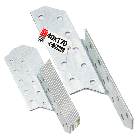 Łącznik krokwiowy LK2 ciesielski 170x40 mm PRAWY 10szt.