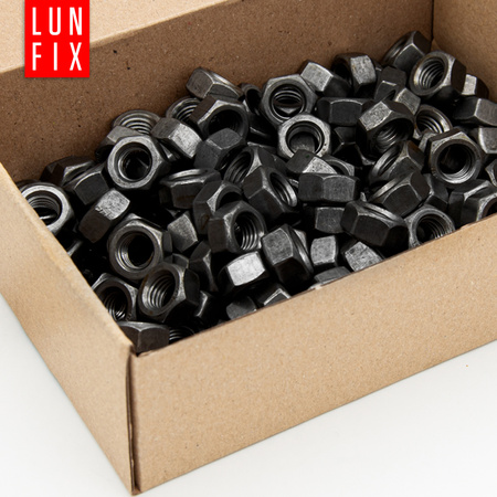 Nakrętka sześciokątna M12 czarny ocynk DIN934 klasa 8 10szt.