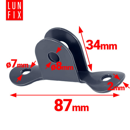 Uchwyt podpory UP/2otw./Grafit + 2 Wkrety (1kpl.)