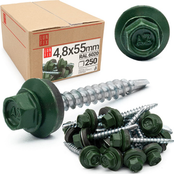 Wkret sam EPDM 4,8x55 6020 zielony (250szt)
