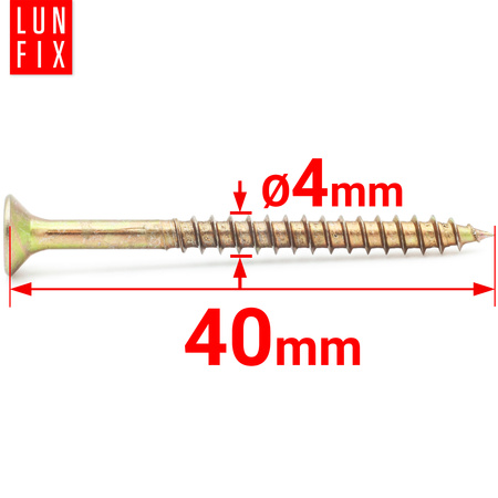 Wkręty uniwersalne 4x40 hartowane ocynkowane KDH 1kg