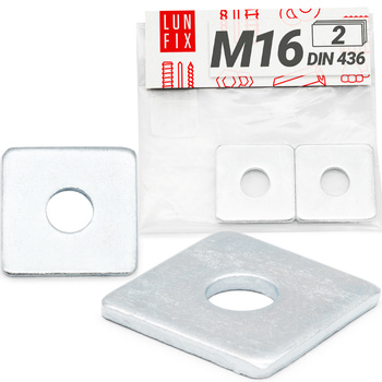 Podkładka kwadrat ocynk M16-50x50x4,5 2szt (1op)