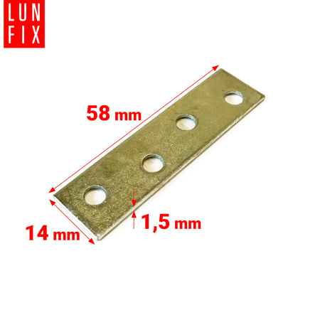 Möbel Flachverbinder 58x14x1,5mm 1stk