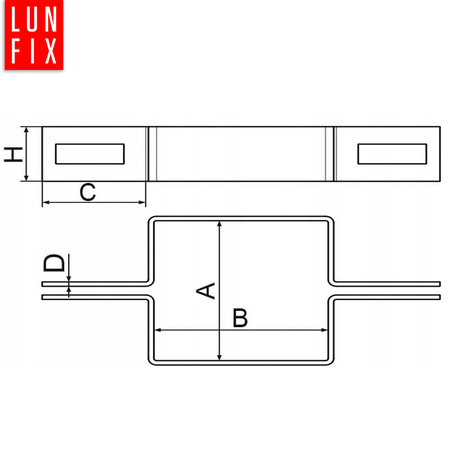 Obejma 40x60 posrednia zielona komplet (1kpl.)