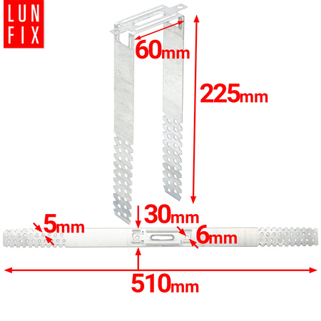 Wieszak płaski 60/225 0,8 mm (1szt)