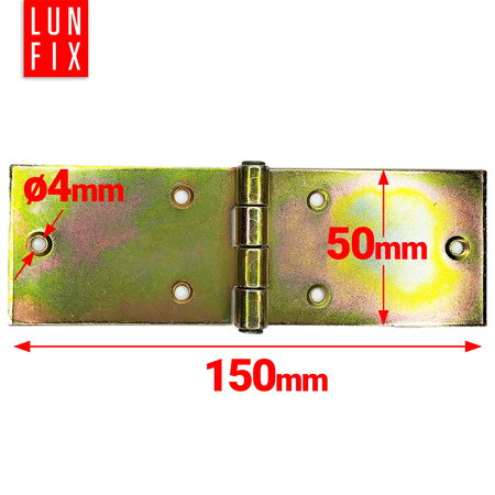 Zawias budowlany 150x50x2,0 mm prosty ocynkowany ZB15 2szt.