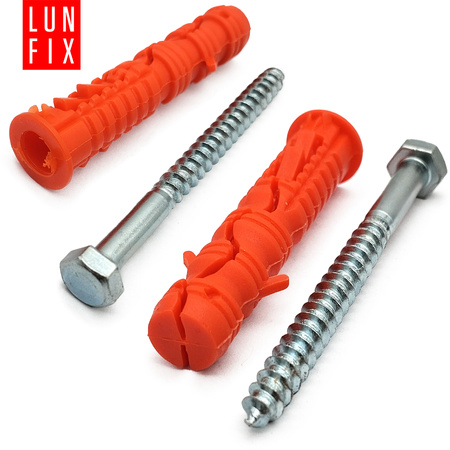 Kołki rozporowe 12x60 mm z wkrętem z łbem sześciokątnym 8x120 mm 50szt.