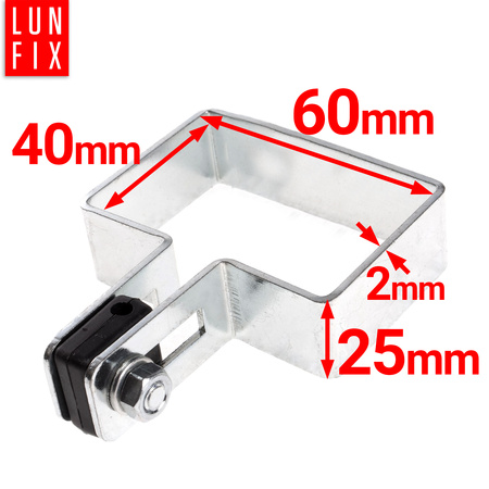 Obejma końcowa początkowa 40x60 mm ocynkowana komplet