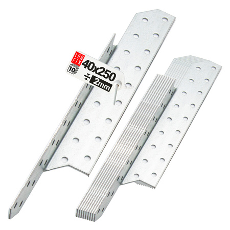 Łącznik krokwiowy LK5 ciesielski 250x40 mm LEWY 10szt.