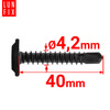 Wkręty samowiercące do metalu 4,2x40 fosfatowane 500szt.
