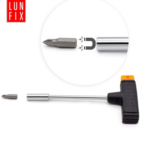 Wkretak z uchwytem typu T, bity x11, 115655 (1op)